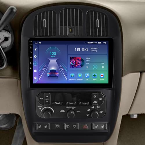 Car Stereo Radio 10.1 Inch for Chrysler Town & Country 2005-2007, Dodge Grand Caravan 2002-2007 - 4Core 2+32GB Wireless CarPlay & Android Auto, 1280×800 HD Touchscreen Display, GPS Navigation Unit