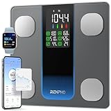 RENPHO Smart Scale for Body Weight, FSA HSA Eligible, Weight Scale with 7-in-1 Large Display for BMI, Body Fat, Muscle Mass, 13 Body Composition, High Accurate Bluetooth Scale, 500lbs, 11.8", Elis 2XL