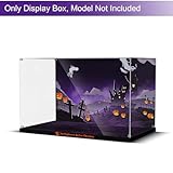 Acrylic Display Case for Lego Disney Tim Burton's The Nightmare Before Christmas, Dustproof Display Box Compatible with Lego 21351 (ONLY Box, NOT Model)