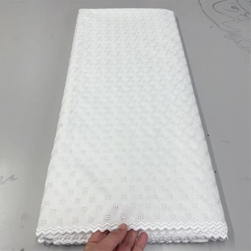 05 Yards Swiss Voile Lace in Switzerland Cotton Polish Dry Men Dress Lace Fabric for Wedding Dresses Africa Fabric S