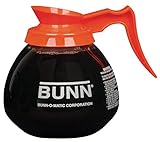 BUNN Coffee Pot Decanter/Carafe, 2 Black Regular and 1 Orange Decaf, 12 Cup Capacity, Set of 3, Original Version