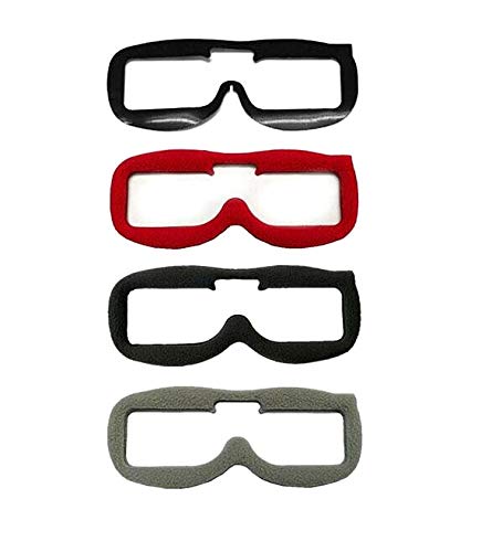 Replacement Part For Upgraded TPU Material Faceplate Sponge Foam Pad For FPV HDO HD2 HD3 V3 FatShark Light-Leaking Preventing Comfortable - (Color: 3pc Fabric Foams Pad)