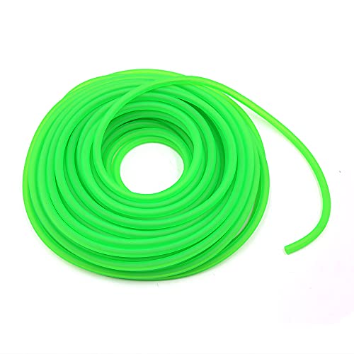 uxcell Universal Motorcycle Green Silicone Petrol Fuel Hose Oil Tube Pipe 18M Long