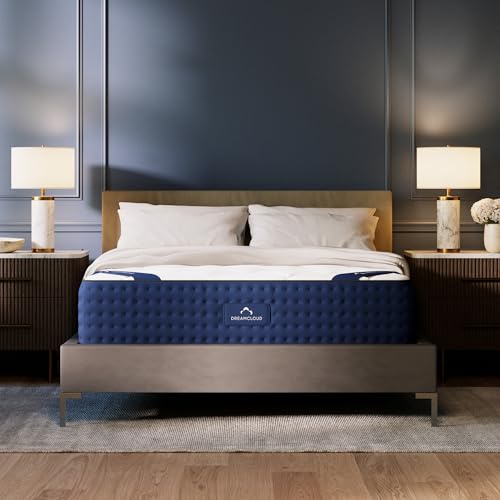 DreamCloud 12" King Mattress - Luxury Hybrid Gel Memory Foam - 365 Night Trial - Premium Pressure-Relieving Layers - Forever Warranty - Mattress in a Box - CertiPUR-US Certified