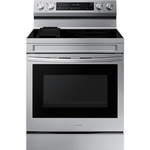 SAMSUNG NE63A6711SS 6.3 cu. ft. Smart Freestanding Electric Range with No-Preheat Air Fry, Convection+ & Griddle in Stainless Steel