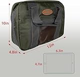 Aventik Fly Tying Bag Multiple Pockets High Capacity Fly Tying Materials Storage (Large Multiple Pockets)