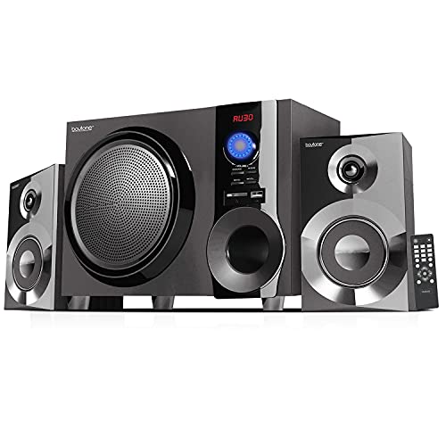 Boytone 60W Wireless Bluetooth Speaker with Powerful Bass, FM Radio, Remote Control - For Phone, Laptop, Aux-in, USB/SD
