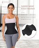 FeelinGirl Waist Trainer for Women Bandage Wrap Trimmer Belt Long Torso Tummy Wraps Belly Body Shaper Waist Trimmer Belt