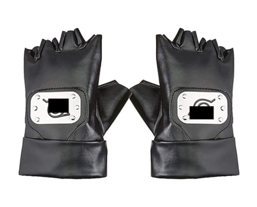 MSROLIDT Leaf Village Ninja Gloves Cosplay Anime Ninja Accessories