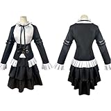 FMPVDI Erza Scarlet Cosplay Costume Erza Cosplay Outfit Uniform Maid Black Halloween Women