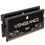 Corsair Vengeance Performance SODIMM 64GB (2x32GB) DDR4 3200MHz CL22 Unbuffered for AMD Ryzen 4000 Series Notebooks Memory - Black