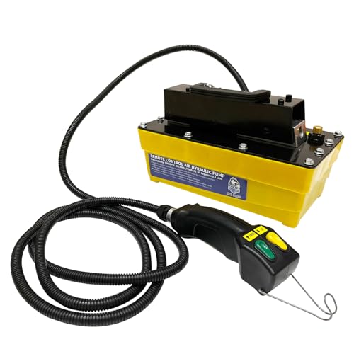 HKTE Industrial-Grade Air Hydraulic Pump, 10,000 PSI, Safe Operation, 3-Meter Remote-Controlled Line