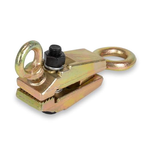 RANSOTO 5 Ton 2 Way Auto Body Clamp Frame Pulling Clamp with Self Tightening Grips for Top & Straight Repair Tool Kit