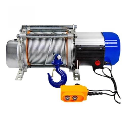 1T/1.5T Hoist Aluminum Shell Elevator 220V Small Domestic Crane Electric Hoist 1 Ton 220V Winch(220V-1T-30M)