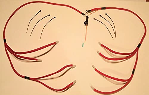 Glow Plug Harness Kit for Chevrolet GMC 6.5L Turbo Diesel Engine Motor (Red) - Made in USA