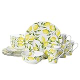 Mikasa Lemons 16-Piece Dinnerware Set, Service For 4, Multicolor