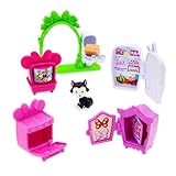 Disney Store Official Minnie Mouse Clubhouse Toys Play Set - Interactive Playhouse Junior Mickey Mouse Toys - Poseable Minnie & Cat Figures, 13-Piece Set, Perfect for Toddlers