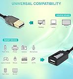 BlueRigger USB Extension Cable (32FT/10M, Long Active USB2.0 Extender, Male to Female Repeater, Data Transfer Cord)- for Game Consoles, Printer, Camera, Keyboard, Hard Drives