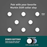 Würkin Stiffs Silver Magnetic Power Buttons Pack of 8 | Replacement Magnets for Power Stays | Magnets for Collar Stays in Storage Case | As Seen on Shark Tank