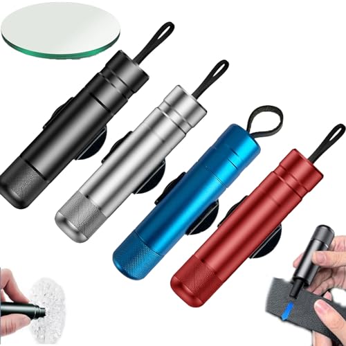 4 PCS Beamlab Life Hammer Car Escape Tool and Seatbelt Cutter, Beamlab Glass Hammer with Test Glass, for Land and Underwater
