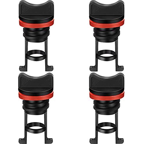 HESTYA Nylon Kayak Drain Plug Kit Replacement Canoe Boat Hull Thread Drain Plugs for Ocean Stream Kayak Dinghy Canoe Boat(4 Pieces)