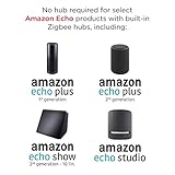 Enbrighten Zigbee Dimmer, QuickFit & SimpleWire, Pairs Directly with Echo Studio/Show 10/Plus 1st & 2nd Gen, Works WIth Alexa, Google Assistant, White & Light Almond, Smart Light Switch, 43080