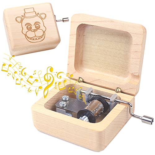 ROSIKING Wooden Music Box Hand Crank Classic Antique Carved Musical Boxes Christmas Birthday Valentine's Day Gifts Plays Toreador