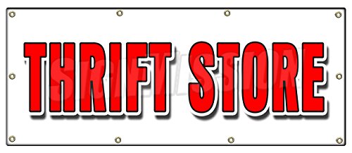 36"x96" Thrift Store Banner Sign Clothing Furniture Household Clothes Appliance
