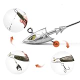 Saltwater Jig Head, Fish Eye Swimbait Jighead for Fishing Inshore/Offshore 1oz with 7/0 Hooks for Bass, Stripper, Redfish, Seabass etc.