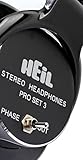 Heil Sound Pro Set 3 Studio Headphones with Closed Back. High Impedance and Deep Bass Headphones Perfect for Studio Audio, Podcast Audio, Live Sound Audio, and Broadcast