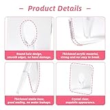 2 Pack Clear Acrylic Flower Vase Frame - 8 x 6 Inch Unique Photo Frame Shaped Vases, Tabletop Decor for Single & Clear Flowers for Home Room Office Wedding Acrylic Decor