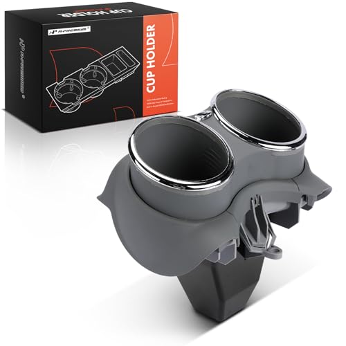 A-Premium Cup Holder Compatible with Mercedes-Benz W219 Series CLS550 2007-2010, CLS63 AMG 2007-2011, CLS500 2006, CLS55 AMG 2006, Center Console, Gray