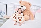 IKASA Giant Teddy Bear Plush Toy Stuffed Animals (Brown, 63 inches)