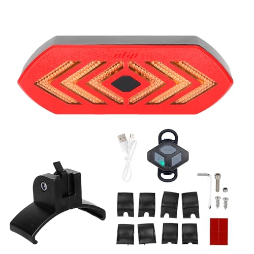 LUCK4U E Scooter Turn Signal Tail Light Compatible with Segway Ninebot Max G30/G30D/G30LP Xiaomi M365/Pro/Pro2/1S Series, Adjustable Direction Scooter Turn Signal Rechargeable with Clips