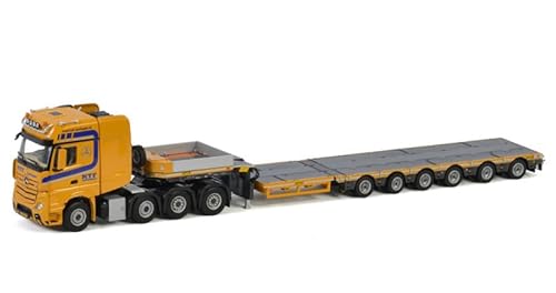 FloZ for WSI for Mercedes for Benz for ACTROS MP4 SLT GIGA Space 8X4 Low Loader - 6 AXLE for KTF Harlingen 1:50 Truck Pre-Built Model