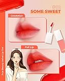 AMTS Webtoon True Beauty - 02 Some Sweet | Coral Lip Tint Stain | High Pigment Liquid Shine Non-Sticky Long-Wearing Long-Lasting | Korean Webtoon True Beauty Cute Coral Makeup