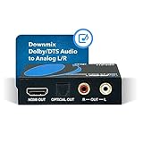 OREI 4K HDMI Audio Decoder Extractor, Downmix Audio Decoding DTS to Analog 3.5mm Jack Support Headphone/Speaker L/R Outputs or Optical SPDIF (HDA-913)