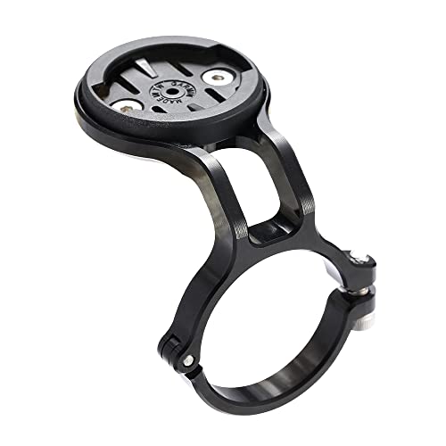 Cestbon Mountain Bike Mount for Garmin Edge Wahoo Elemnt Bryton Rider Stages Dash Hammerhead Karoo, Bike Stem Mount for Handlebar 31.8mm(Black)