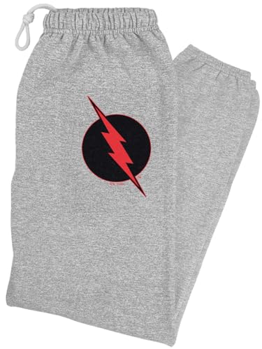 Popfunk The Flash Reverse Flash Logo Unisex Jogger Sweatpants for Men and Women, Athletic Heather, Small
