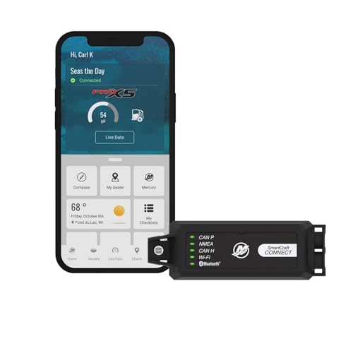 MERCURY Marine SmartCraft Connect Mobile - Outboard Connected Boat Engine System for Single Engine, Under Cowl Mount Marine App