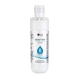 LG LT1000P2 6-Month / 200 Gallon Refrigerator Replacement Water Filter, Reduces Chlorine, 2 Count (Pack of 1), White.