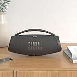 JBL Boombox 3 Waterproof Portable Bluetooth Speaker Bundle with gSport Case and Accessory Pouch (Black)