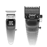 KEMEI Hair Clippers for Men, Professional Clipper and Trimmers Set, Cordless Zero Gap Trimmer for Men with LED Display, 11 Guide Combs