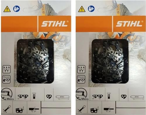 Stihl 2 Pack 26RM3 68 Drive Links Rapid Micro Chainsaw Chain 18" .325 Pitch .063 Gauge for MS 250