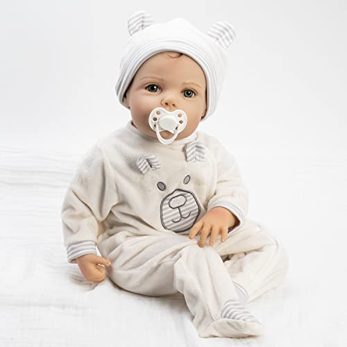 Paradise Galleries Realistic Reborn Baby Boy Doll Jannie de Lange Sculptor Designer Collection 21 Inch Halloween Special Birthday Gift for Ages 3 and Up - Spooky Peak-A-Boo!