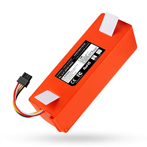 energup 14.4V 6500mAh Li-ion Replacement for Xiaomi Battery Mi Robot for Xiaomi Mijia Roborock S50 S51 Robot Vacuum Cleaner for Mi Mijia Battery