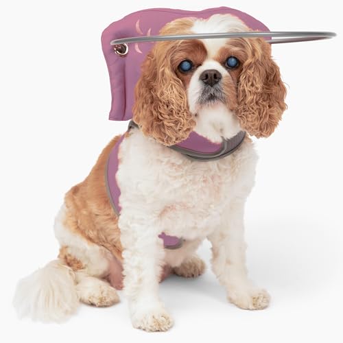 Muffin’s Halo® – The Original Blind Dog Halo | Harness & Bumper Collar Accessory for Safe Navigation & Confidence – Pink, Size 1