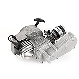 DOONARCES 49CC 50CC 2-Stroke Pull Start Engine Motor for Mini Dirt Bike Pocket Bike ATV Scooters 2-Stroke 49CC Gasoline Engine Motor Aluminum, 40mph