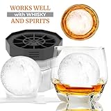 PREMIUM Ice Ball Molds (6-Pack), BPA Free 2.5 Inch Ice Spheres. Slow Melting Round Ice Cube Maker for Whiskey and Bourbon