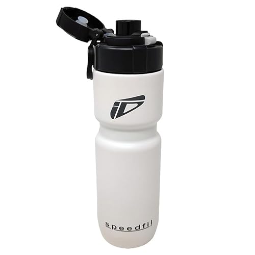 Speedfil Speedflask 21 oz. Vacuum Insulated Stainless Steel Cycling Sports Water Bottle with NEW Bounce Back Lid 2.0 (White)